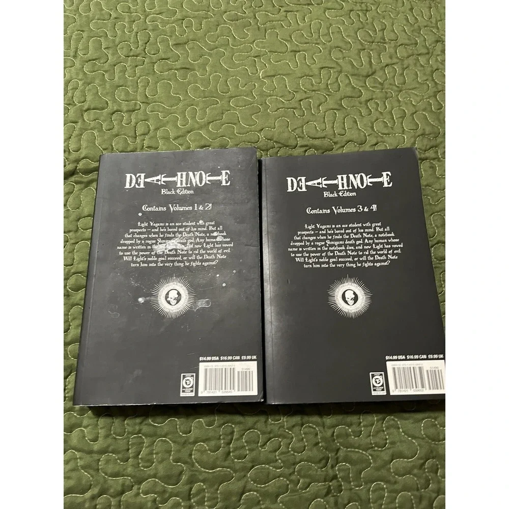 Death Note Black Edition Manga  book lot ~ Contains‎ Volume 1, 2, 3 and 4